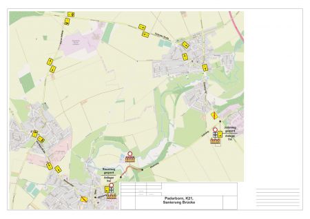 Rissenweg, K 21, zwischen Niederntudorf und Borchen muss bis 8. April gesperrt bleiben